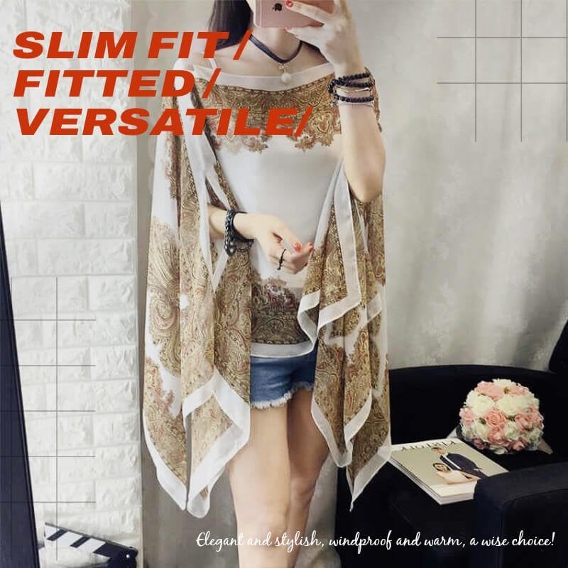 Versatile Sun Protection Chiffon Shawl - Supshell