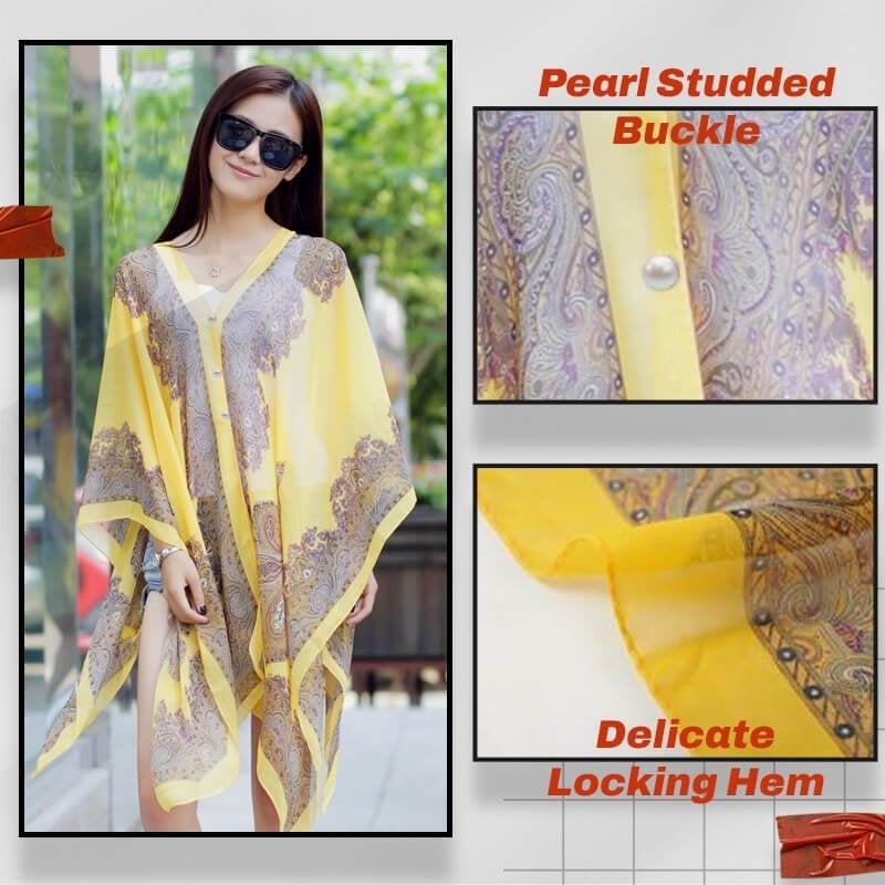 Versatile Sun Protection Chiffon Shawl - Supshell