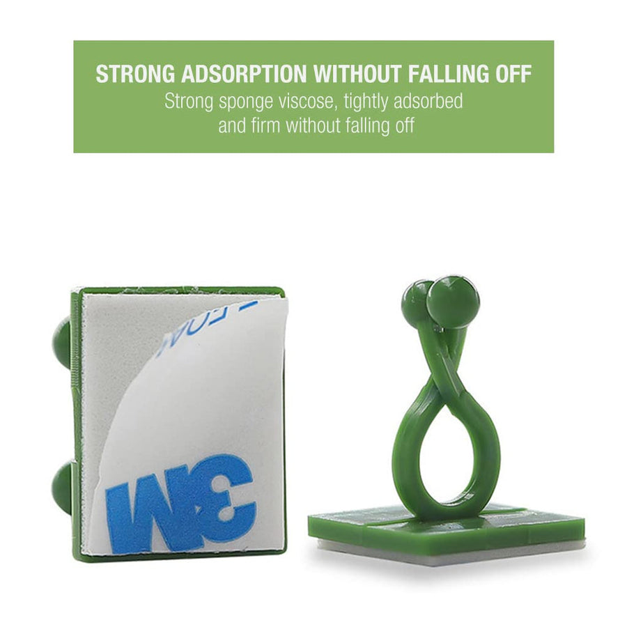 Plant Climbing Self Adhesive Wall Clips [30/60 Clips Set]