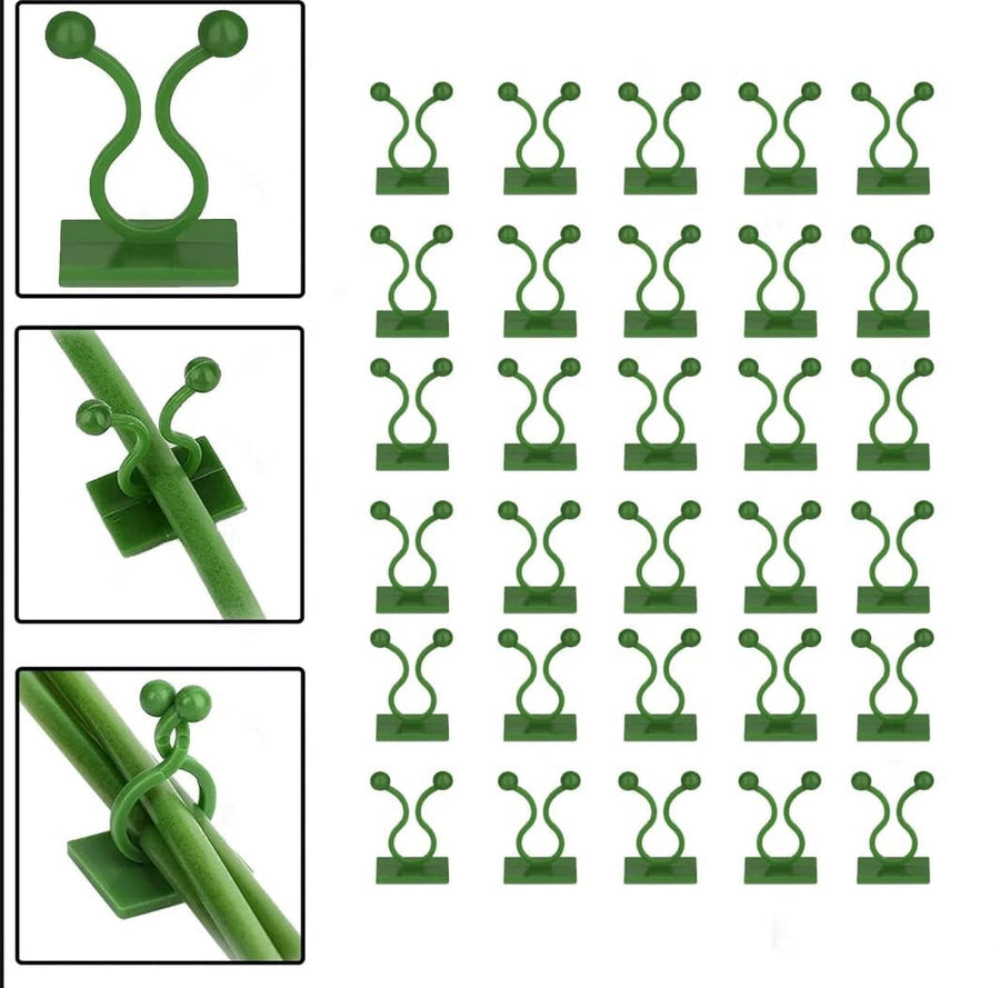 Plant Climbing Self Adhesive Wall Clips [30/60 Clips Set]