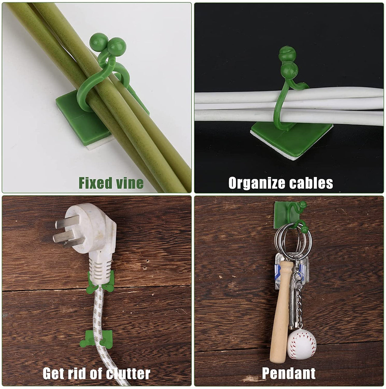 Plant Climbing Self Adhesive Wall Clips [30/60 Clips Set]