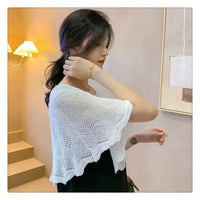 Knitted Sun-proof Shawl (🔥Gift Pearl Clips 1pcs🔥)