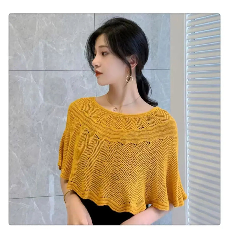 Knitted Sun-proof Shawl (🔥Gift Pearl Clips 1pcs🔥)