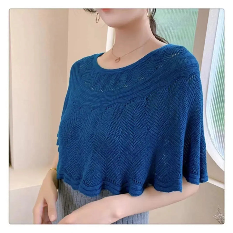 Knitted Sun-proof Shawl (🔥Gift Pearl Clips 1pcs🔥)