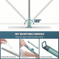 Magic Broom Silicone Floor Scraper - Bathroom Hair Cleaning Brush with Water Squeegee for Home Use