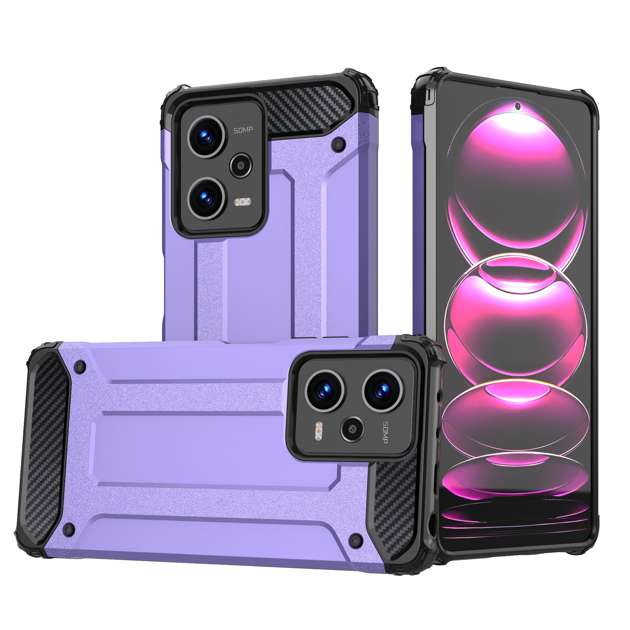 Cross-border suitable for Redmi NOTE12PRO mobile phone case King Kong four corners three anti-drop armor PocoX5 protective case - Supshell