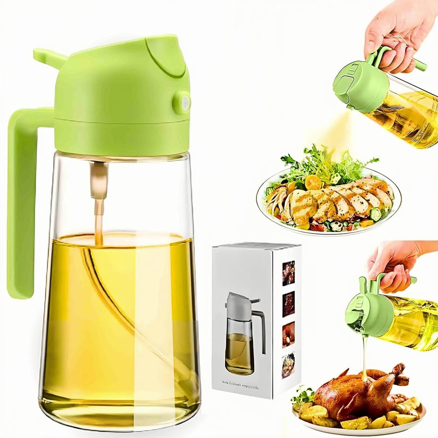 16oz/470ml Olive Oil Sprayer - 2-in-1 Kitchen Dispenser