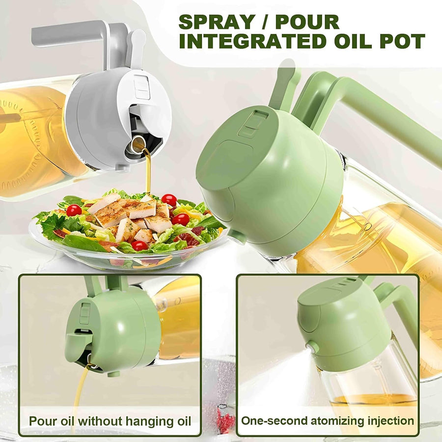 16oz/470ml Olive Oil Sprayer - 2-in-1 Kitchen Dispenser