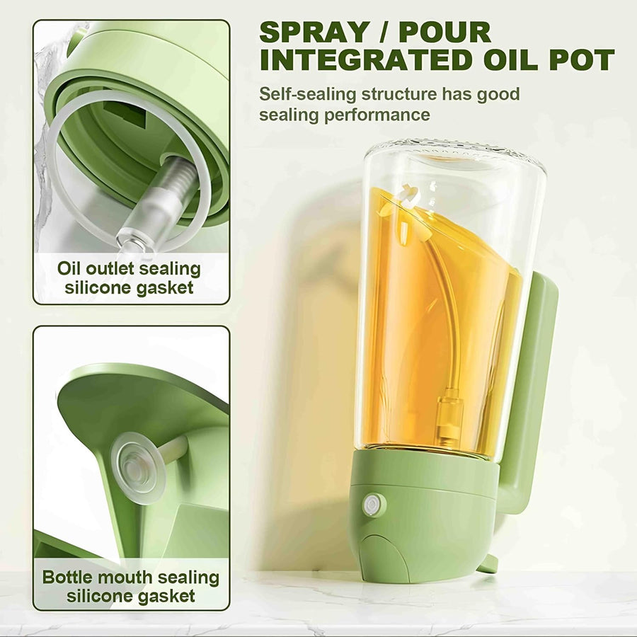 16oz/470ml Olive Oil Sprayer - 2-in-1 Kitchen Dispenser