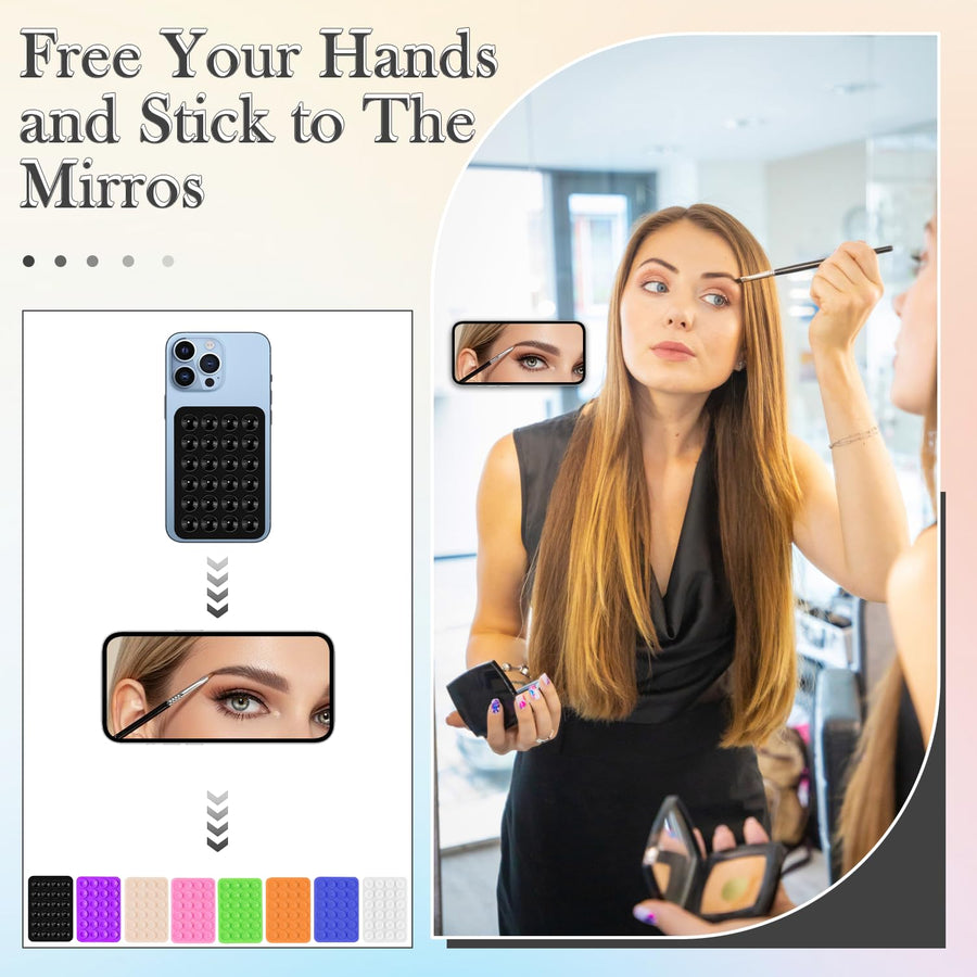 8Pcs Silicone Suction Phone Case – Anti-Slip Phone Stickers