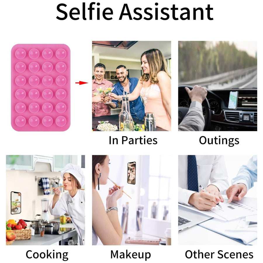 8Pcs Silicone Suction Phone Case – Anti-Slip Phone Stickers