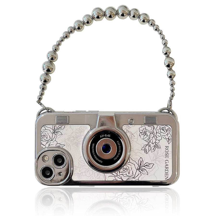 SupShell™ Retro Camera iPhone Case - TPU & Leather | Shockproof 3D Protection for Women - Flower - Supshell
