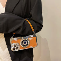 SupShell™ Retro Camera iPhone Case - TPU & Leather | Shockproof 3D Protection for Women - Brown - Supshell